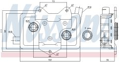 NISSENS 90618 — Radiator ulei motor