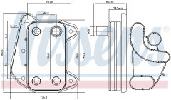 NISSENS 90622 — Radiator ulei motor