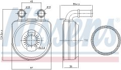 NISSENS 90650 — Radiator ulei motor
