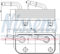 NISSENS 90658 — Радиатор масла АКПП