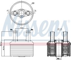 NISSENS 90664 — Радиатор масла АКПП