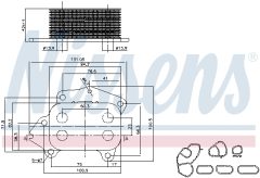 NISSENS 90670 — Radiator ulei motor