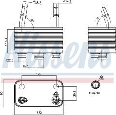NISSENS 90678 — Radiator ulei cutie de viteze automată