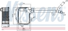 NISSENS 90679 — Radiator ulei motor