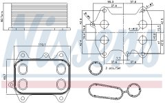 NISSENS 90681 — Radiator ulei motor