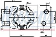 NISSENS 90697 — Масляный радиатор