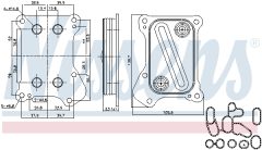 NISSENS 90700 — Radiator ulei motor