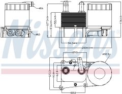 NISSENS 90706 — Radiator ulei motor