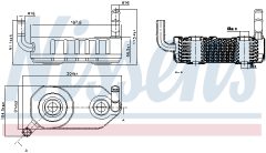 NISSENS 90708 — Радиатор масла АКПП