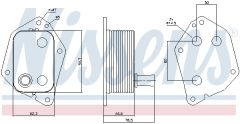 NISSENS 90721 — Масляный радиатор