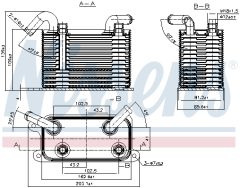NISSENS 90722 — Радиатор масла АКПП