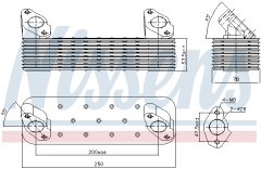 NISSENS 90728 — Radiator ulei motor