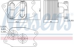 NISSENS 90733 — Радиатор масла АКПП
