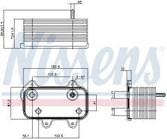 NISSENS 90753 — Масляный радиатор