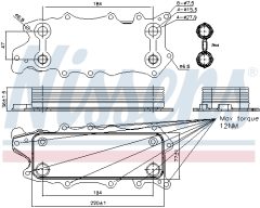 NISSENS 90784 — Radiator ulei motor