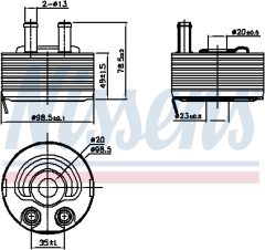 NISSENS 90793 — Масляный радиатор