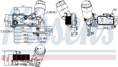NISSENS 90836 — Radiator ulei motor