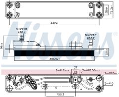 NISSENS 90837 — Radiator ulei cutie de viteze automată