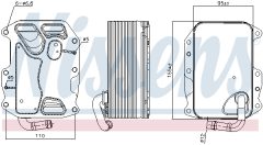 NISSENS 90852 — Radiator ulei motor