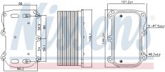NISSENS 90876 — Масляный радиатор
