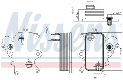 NISSENS 90885 — Radiator ulei motor