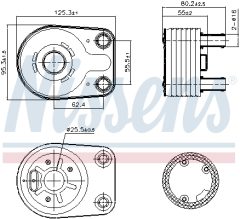 NISSENS 90898 — Масляный радиатор