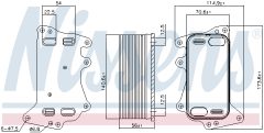 NISSENS 90908 — Radiator ulei cutie de viteze automată