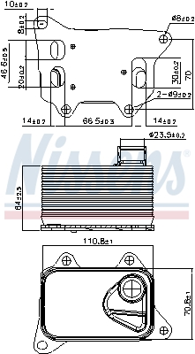 NISSENS 90914 — Radiator ulei motor