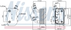 NISSENS 90919 — Radiator ulei motor