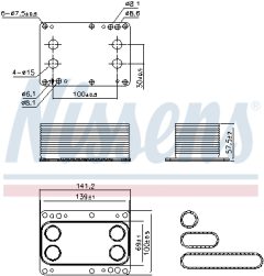 NISSENS 90921 — Масляный радиатор