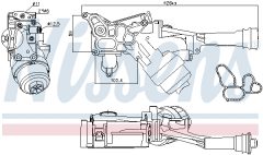 NISSENS 90927 — Radiator ulei motor