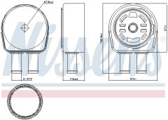 NISSENS 90946 — Масляный радиатор