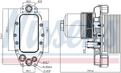 NISSENS 90948 — Radiator ulei motor