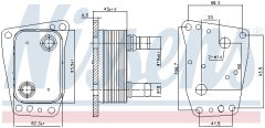 NISSENS 90967 — Radiator ulei motor