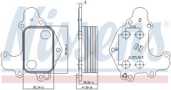 NISSENS 90968 — Масляный радиатор