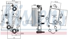 NISSENS 90982 — Radiator ulei motor