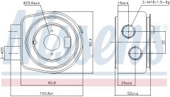 NISSENS 90986 — Масляный радиатор