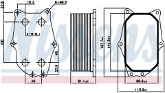 NISSENS 90987 — Масляный радиатор