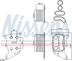 NISSENS 90991 — Масляный радиатор