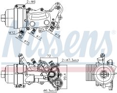 NISSENS 90992 — Radiator ulei motor