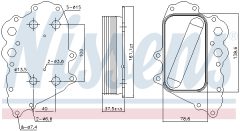 NISSENS 91108 — Radiator ulei motor