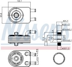 NISSENS 91111 — Radiator ulei motor