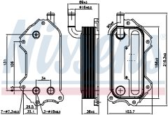NISSENS 91117 — Масляный радиатор