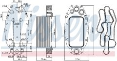 NISSENS 91118 — Radiator ulei motor