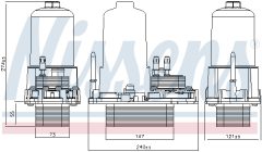 NISSENS 91120 — Radiator ulei motor