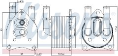 NISSENS 91123 — Радиатор масла АКПП