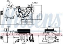 NISSENS 91124 — Radiator ulei motor