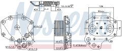 NISSENS 91140 — Radiator ulei motor