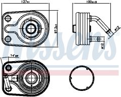 NISSENS 91163 — Масляный радиатор