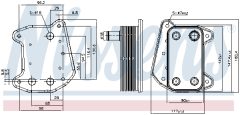 NISSENS 91166 — Radiator ulei motor